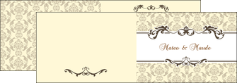 imprimerie depliant 2 volets  4 pages  part de mariage floral gris carte de mariage en fleur MFLUOO16563