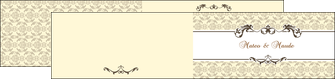 creer modele en ligne depliant 2 volets  4 pages  part de mariage floral gris carte de mariage en fleur MID16571