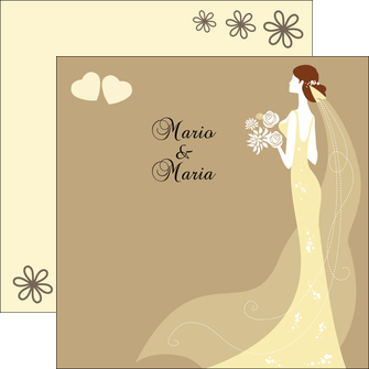 creer modele en ligne flyers mariage carte mariage carte  de mariage MLGI16753