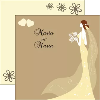 personnaliser modele de flyers mariage carte mariage carte  de mariage MLGI16755