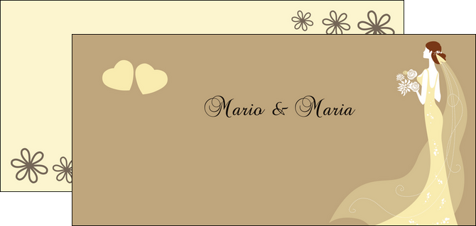 personnaliser maquette flyers mariage carte mariage carte  de mariage MLGI16757