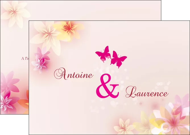 personnaliser modele de flyers mariage alliance noces MIFCH16863