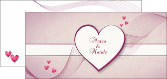 creation graphique en ligne flyers coeur mariage alliance MLGI17475