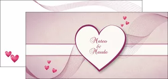 creation graphique en ligne flyers coeur mariage alliance MLGI17475