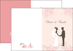 creer modele en ligne depliant 2 volets  4 pages  mariage faire part mariage faire part de mariage MLGI17495