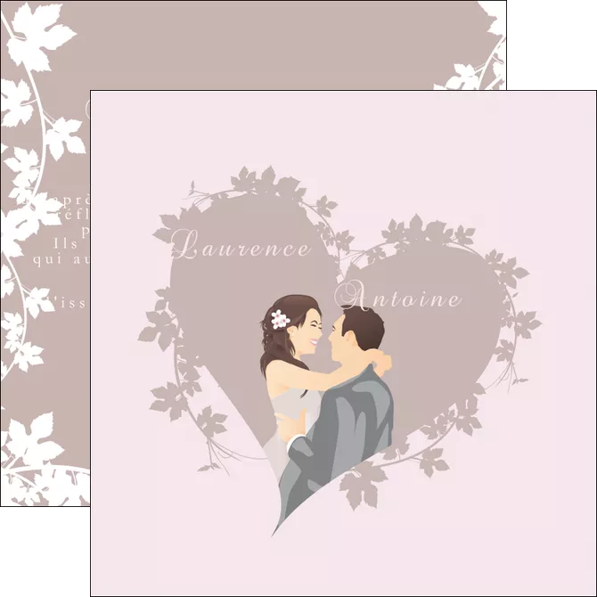 creation graphique en ligne flyers mariage carte mariage carte  de mariage MLGI17675