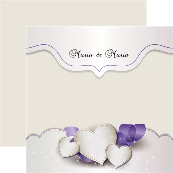 imprimerie flyers mariage faire part mariage faire part de mariage MIFCH17837