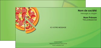 modele en ligne carte de correspondance pizzeria et restaurant italien pizza portions de pizza plateau de pizza MMIF18293