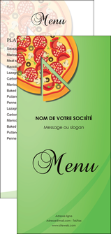impression flyers pizzeria et restaurant italien pizza portions de pizza plateau de pizza MIF18303