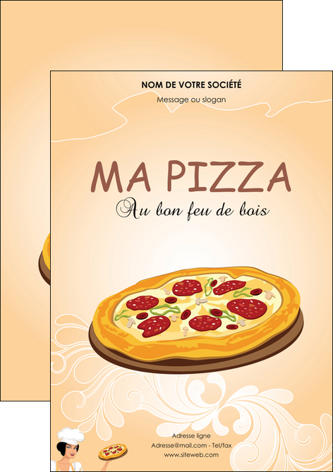 cree flyers pizzeria et restaurant italien pizza portions de pizza plateau de pizza MLGI18397
