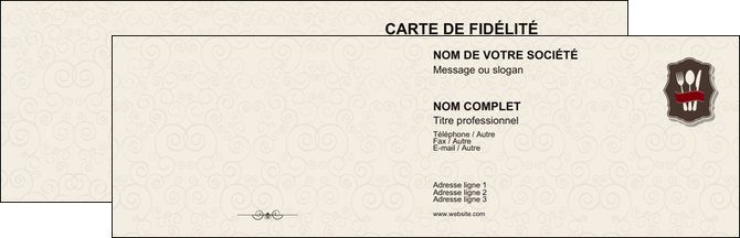 impression carte de visite restaurant restaurant restauration menu carte restaurant MIDBE18407