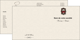 creation graphique en ligne depliant 2 volets  4 pages  restaurant restaurant restauration menu carte restaurant MIF18411