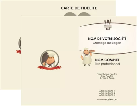 cree carte de visite pizzeria et restaurant italien pizza portions de pizza plateau de pizza MIFBE18429