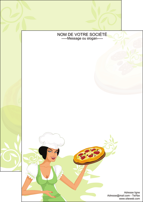 modele en ligne affiche pizzeria et restaurant italien pizza plateau plateau de pizza MMIF18461