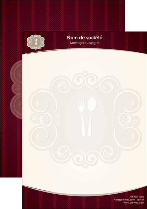 faire tete de lettre restaurant restaurant restauration menu carte restaurant MIDCH18491