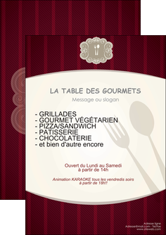 exemple flyers restaurant restaurant restauration menu carte restaurant MIF18493