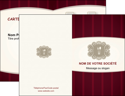 personnaliser maquette carte de visite restaurant restaurant restauration menu carte restaurant MMIF18501