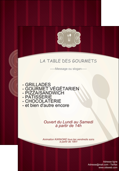 realiser affiche restaurant restaurant restauration menu carte restaurant MMIF18505