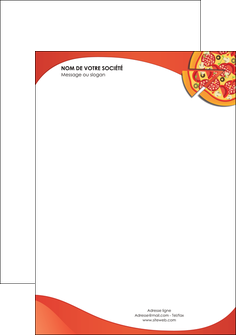 creer modele en ligne tete de lettre pizzeria et restaurant italien pizza portions de pizza plateau de pizza MIFCH18541