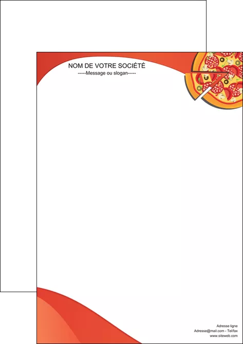 maquette en ligne a personnaliser affiche pizzeria et restaurant italien pizza portions de pizza plateau de pizza MLIGLU18545