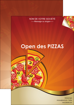 faire affiche pizzeria et restaurant italien pizza portions de pizza plateau de pizza MIFCH18553