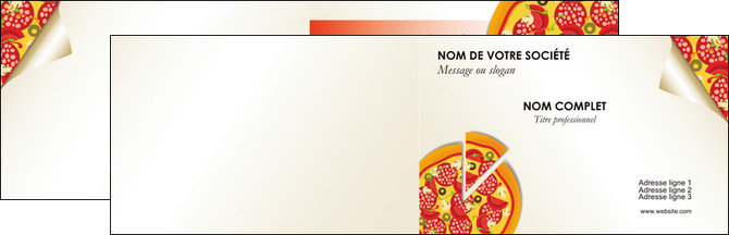 imprimer carte de visite pizzeria et restaurant italien pizza portions de pizza plateau de pizza MIFCH18557