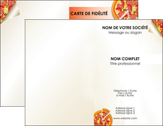 modele en ligne carte de visite pizzeria et restaurant italien pizza portions de pizza plateau de pizza MIS18559