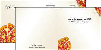 maquette en ligne a personnaliser depliant 2 volets  4 pages  pizzeria et restaurant italien pizza portions de pizza plateau de pizza MIDLU18561