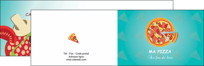 modele carte de visite sandwicherie et fast food pizza portions de pizza plateau de pizza MLIGLU18631