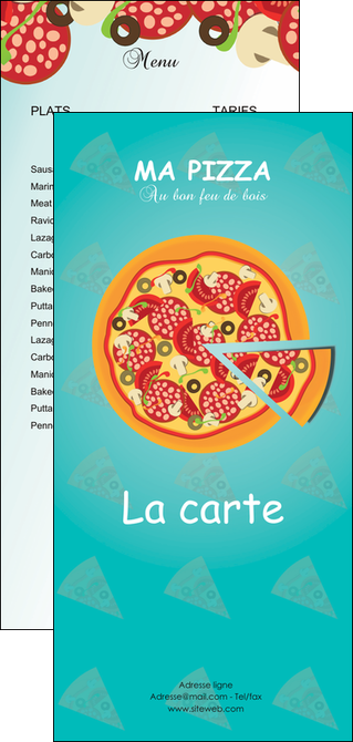 faire flyers sandwicherie et fast food pizza portions de pizza plateau de pizza MIDCH18635