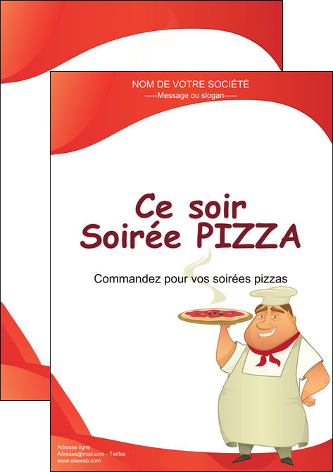 personnaliser maquette affiche pizzeria et restaurant italien pizza pizzeria restaurant pizza MLGI18751