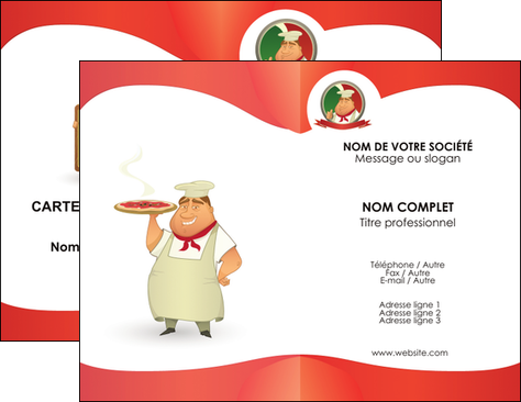 imprimerie carte de visite pizzeria et restaurant italien pizza pizzeria restaurant pizza MLGI18757
