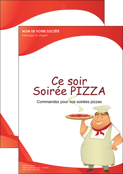 creation graphique en ligne flyers pizzeria et restaurant italien pizza pizzeria restaurant pizza MLGI18765