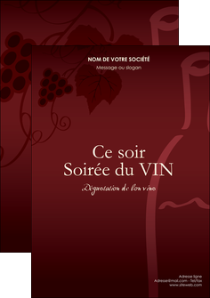 imprimer flyers vin commerce et producteur vin vigne vignoble MID18799