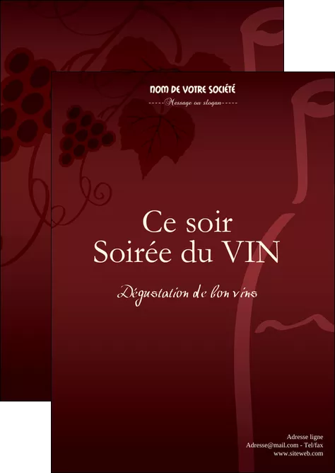 modele flyers vin commerce et producteur vin vigne vignoble MLGI18811