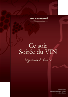 modele flyers vin commerce et producteur vin vigne vignoble MIF18811