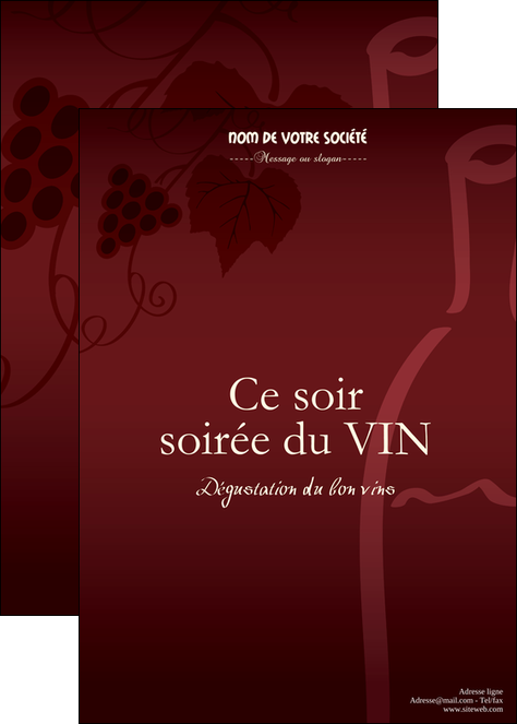realiser affiche vin commerce et producteur vin vigne vignoble MLIGBE18815
