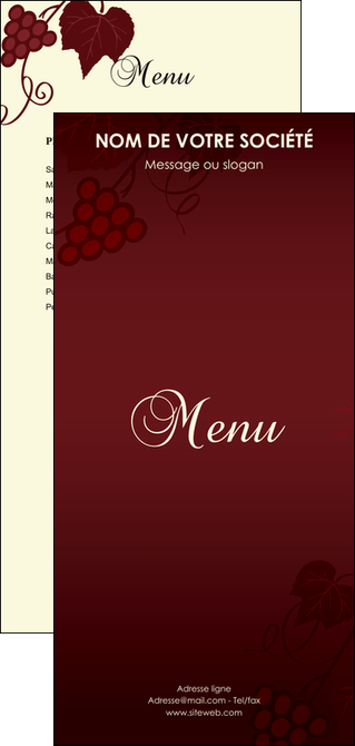 imprimer flyers vin commerce et producteur vin vigne vignoble MIFLU18817
