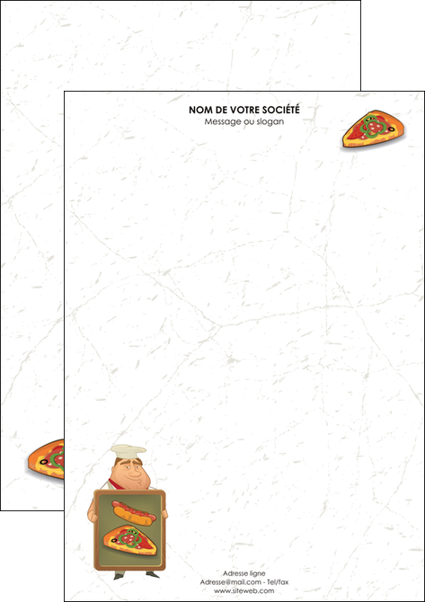 imprimer tete de lettre sandwicherie et fast food pizza portions de pizza plateau de pizza MIDBE18901