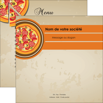 impression flyers pizzeria et restaurant italien pizza portions de pizza plateau de pizza MIFLU18981