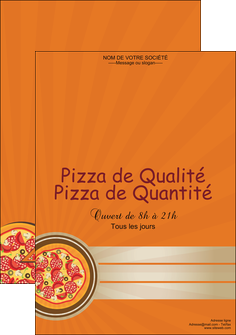 creation graphique en ligne affiche pizzeria et restaurant italien pizza portions de pizza plateau de pizza MIF18993