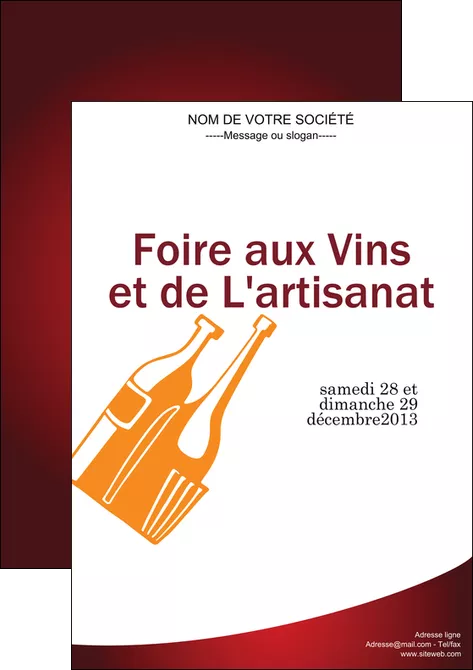 modele affiche vin commerce et producteur magasin de vin cave a vin producteur de vin MLGI19001