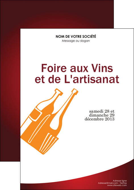modele flyers vin commerce et producteur magasin de vin cave a vin producteur de vin MIF19015