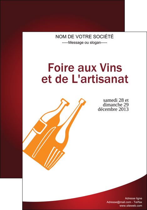 cree affiche vin commerce et producteur magasin de vin cave a vin producteur de vin MIFLU19019