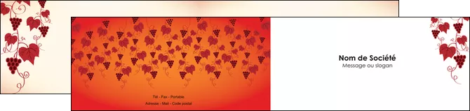 impression depliant 2 volets  4 pages  vin commerce et producteur raisins grappe de raisins culture de raisins MLIGLU19023