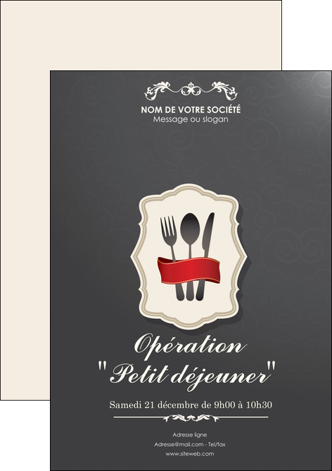 imprimerie flyers restaurant restaurant restauration restaurateur MLIGCH19061