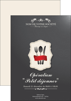 creation graphique en ligne affiche restaurant restaurant restauration restaurateur MIFBE19065