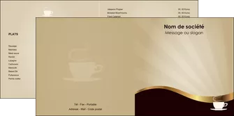 realiser depliant 2 volets  4 pages  bar et cafe et pub cafe tasse de cafe bistro MLGI19101