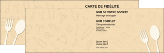 faire modele a imprimer carte de visite restaurant restaurant restauration restaurateur MIF19235