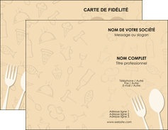 modele carte de visite restaurant restaurant restauration restaurateur MIDCH19237